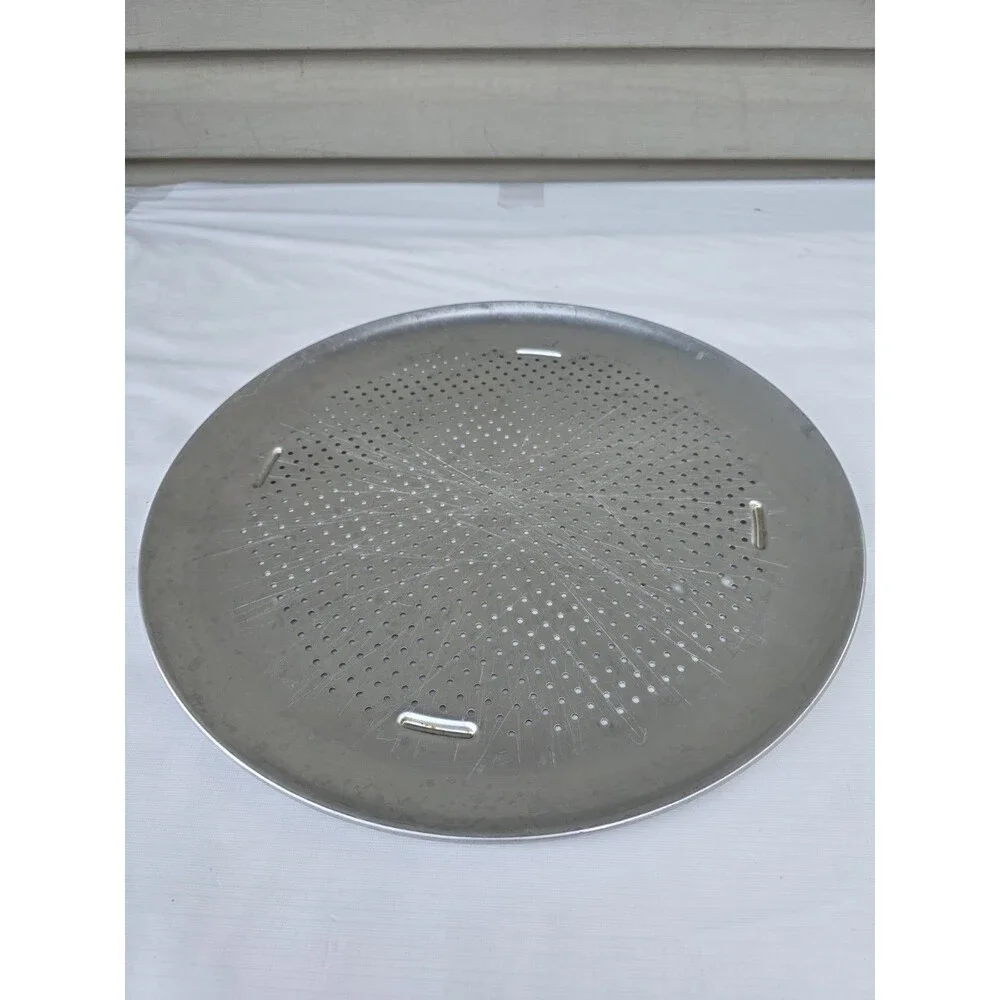 AIRBAKE Aluminum Oven Bakeware Pizza Pan Large 15.75” Round Vented Crispy Crust